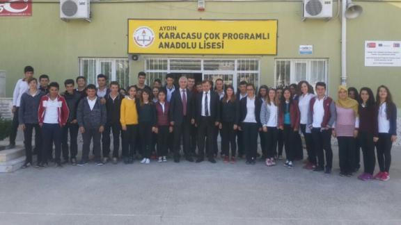 İlçe Milli Eğitim Müdürümüz Sayın Aşkın GÜNEŞ´in Karacasu Çok Programlı Anadolu Lisesi Ziyareti